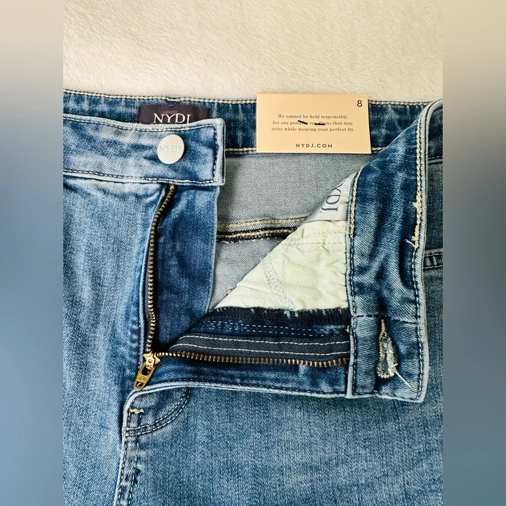 NYDJ MIA Palazzo High Waisted Flare Jeans Size 8 - Picture 11 of 15